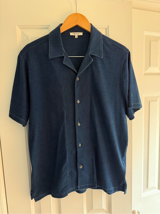 Madewell Other - Madewell Men's Indigo-Dyed Camp Collar Shirt